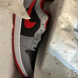 Jordan Athletic Shoes - Black, Grey, and Red